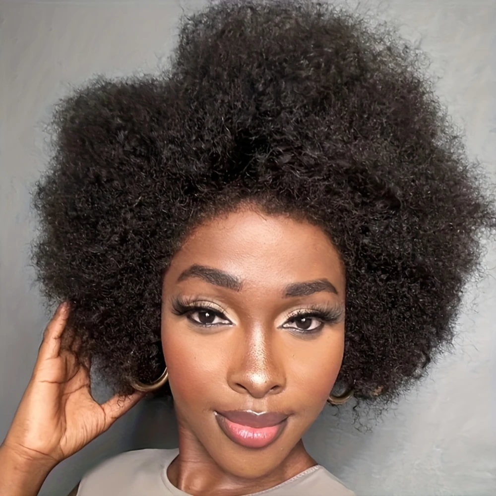 Афро-кудрявый вьющийся парик из натуральных волос для женщин 4x4, кружевная застежка, плотность 150%, предварительно выщипанные волосы Remy, прозрачный парик на шнурке
Афро-кудрявый вьющийся парик из натуральных волос для женщин 4x4, кружевная застежка, плотность 150%, предварительно выщипанные волосы Remy, прозрачный парик на шнурке