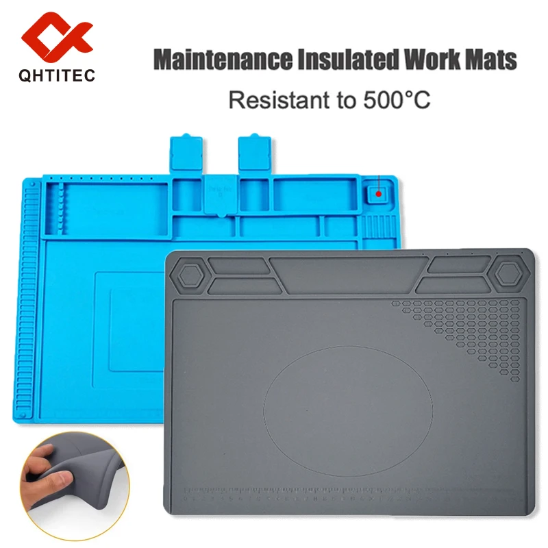 Soldering Station Mat Silicone Multifunctional Work Mat Heat Resistant 932°F Anti-Static Pad for Electronic Phone Watch Repair
Soldering Station Mat Silicone Multifunctional Work Mat Heat Resistant 932°F Anti-Static Pad for Electronic Phone Watch Repair
