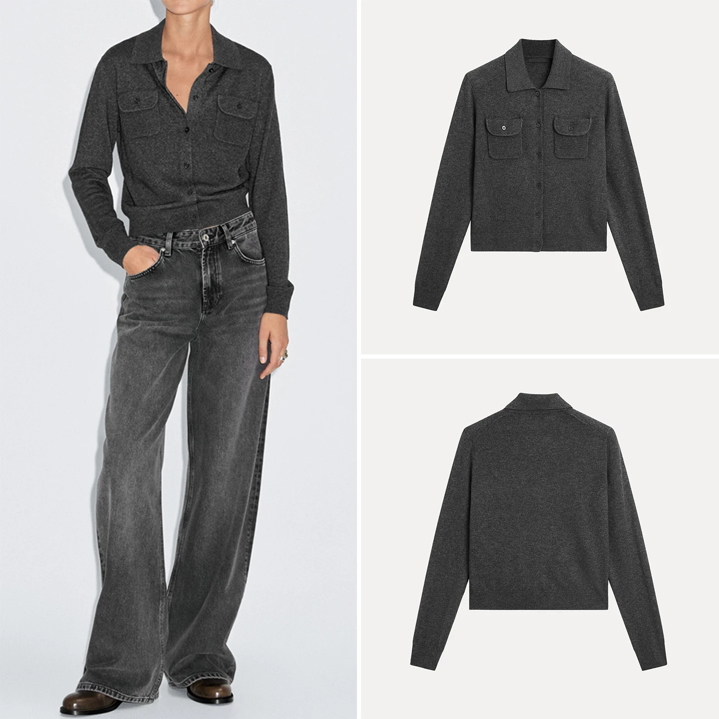 Ele Woolen Knitted Sweater with Collar for Women Commute Sle Autumn New Arrival Z Brand Long Sve Regular Fit
Ele Woolen Knitted Sweater with Collar for Women Commute Sle Autumn New Arrival Z Brand Long Sve Regular Fit