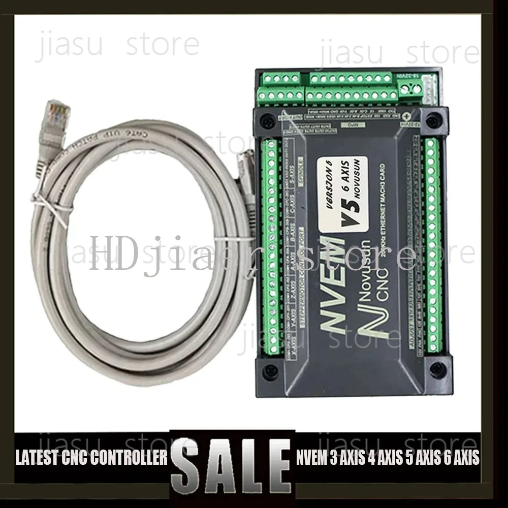 NVEM V5 CNC Motion Controller – 300KHz High-Frequency, 3-6 Axis Mach3 Control Card with Ethernet Interface (Latest Upgrade)
NVEM V5 CNC Motion Controller – 300KHz High-Frequency, 3-6 Axis Mach3 Control Card with Ethernet Interface (Latest Upgrade)