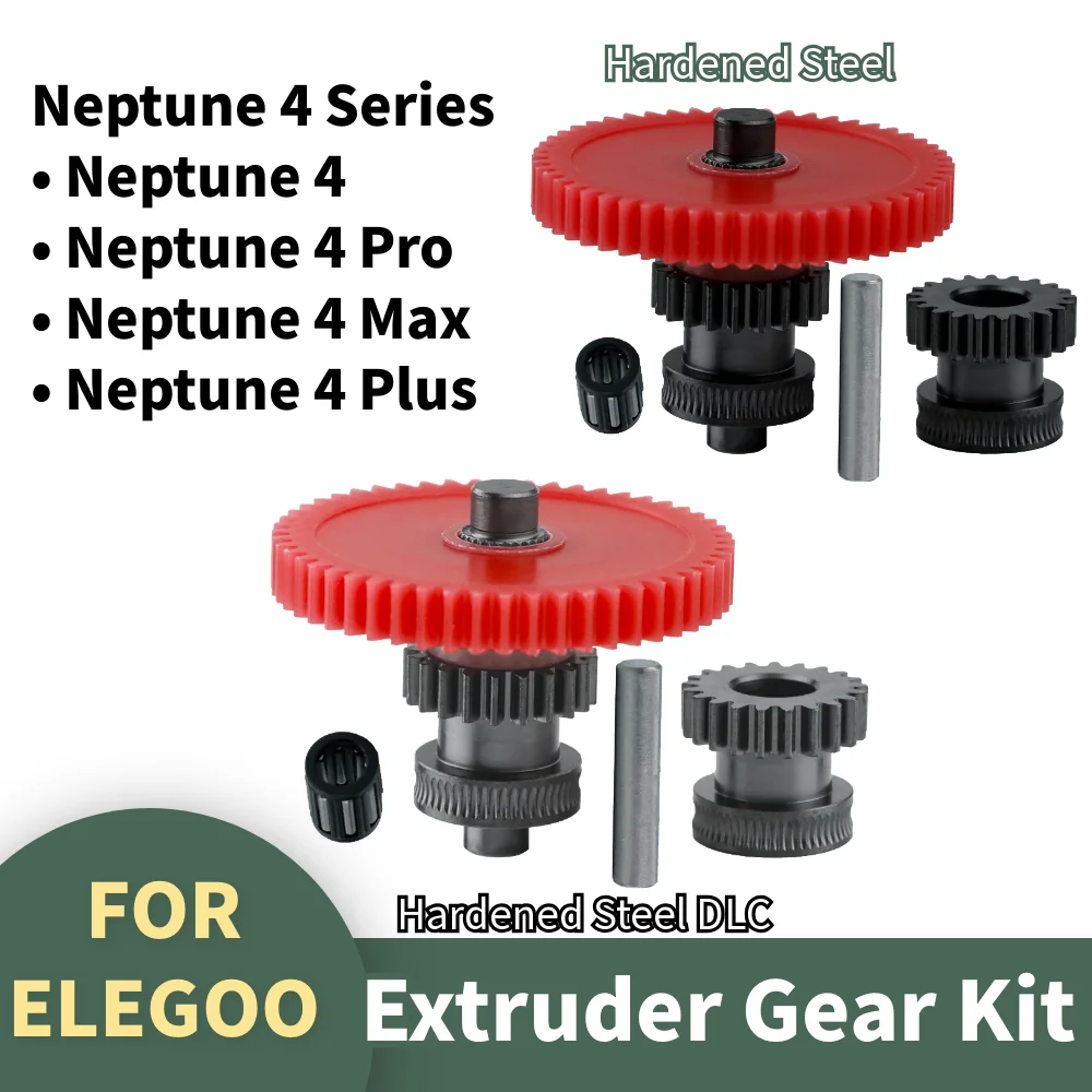 For Neptune 4/Pro/Plus/Max Nanocoated Mold Steel Integrated Extruder Gear CNC Precise printing Kit for ELEGOO 3D Printer........
For Neptune 4/Pro/Plus/Max Nanocoated Mold Steel Integrated Extruder Gear CNC Precise printing Kit for ELEGOO 3D Printer........