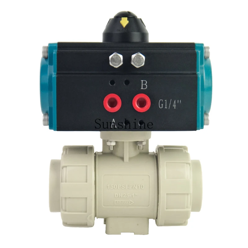PPH pneumatic ball valve plastic PPR acid and alkali resistant PPQ661F-10S by making ATD explosion-proof double single action
PPH pneumatic ball valve plastic PPR acid and alkali resistant PPQ661F-10S by making ATD explosion-proof double single action
