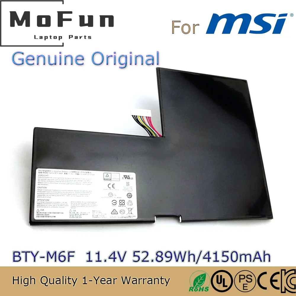 Совершенно новый оригинальный аккумулятор для ноутбука BTY-M6F 11,4 В 52,89 Втч для MSI GS60 2PL 6QE 2PE 2QE 6QC PX60 2PC-010CN MS-16H2 и т. д.
Совершенно новый оригинальный аккумулятор для ноутбука BTY-M6F 11,4 В 52,89 Втч для MSI GS60 2PL 6QE 2PE 2QE 6QC PX60 2PC-010CN MS-16H2 и т. д.