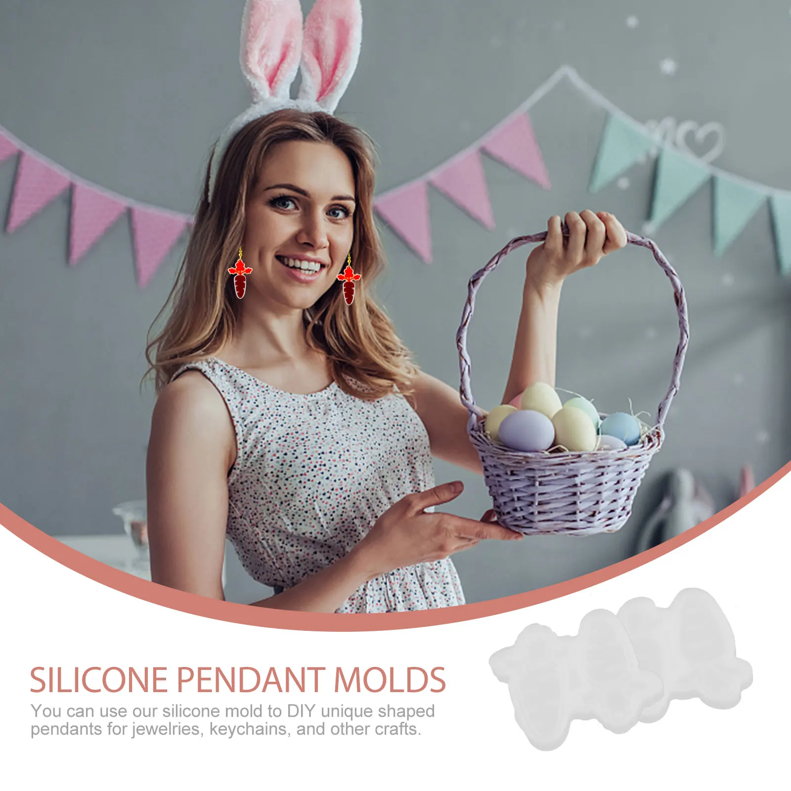2 Pcs Rabbit Easter Keychain Molds Silicone Resin Crafts Flexible Diy Pendant Jewelry Accessories Easter Gifts
2 Pcs Rabbit Easter Keychain Molds Silicone Resin Crafts Flexible Diy Pendant Jewelry Accessories Easter Gifts