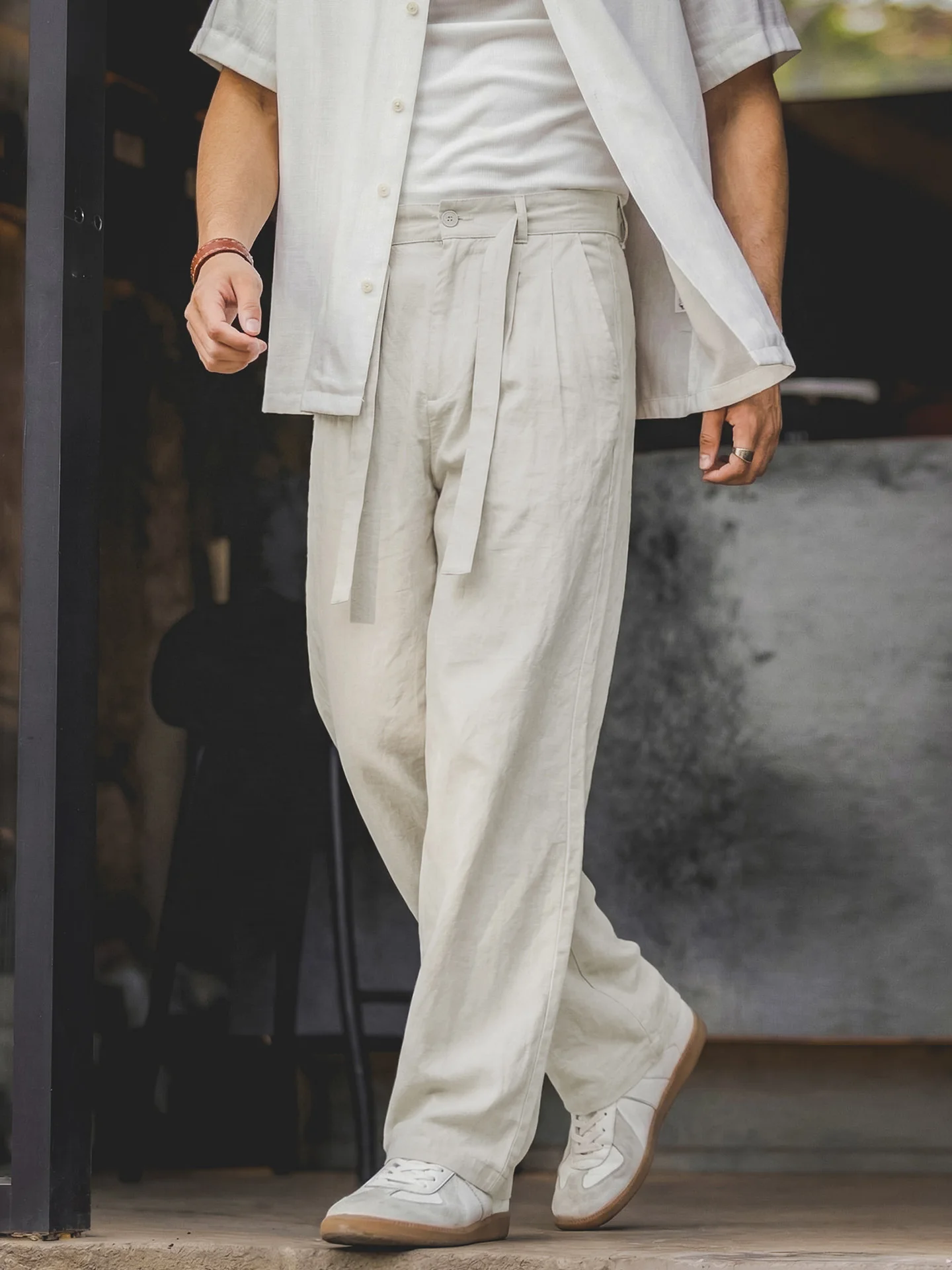 Linen Casual Pants Men's Spring Summer Pure Color Loose Waist Loose Drape Commute Long Pants Breathable Comfortable Straight Leg
Linen Casual Pants Men's Spring Summer Pure Color Loose Waist Loose Drape Commute Long Pants Breathable Comfortable Straight Leg