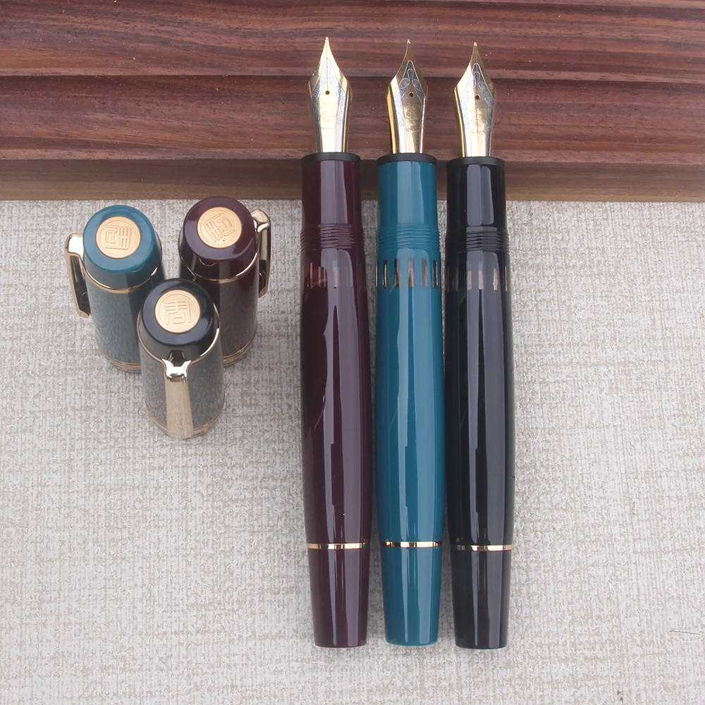 WingSung / Junlai 630 Huge Copper Piston Fountain Pen Large No.8 Iraurita F Nib Black Burgundy Resin Writing Stationery Gfit
WingSung / Junlai 630 Huge Copper Piston Fountain Pen Large No.8 Iraurita F Nib Black Burgundy Resin Writing Stationery Gfit