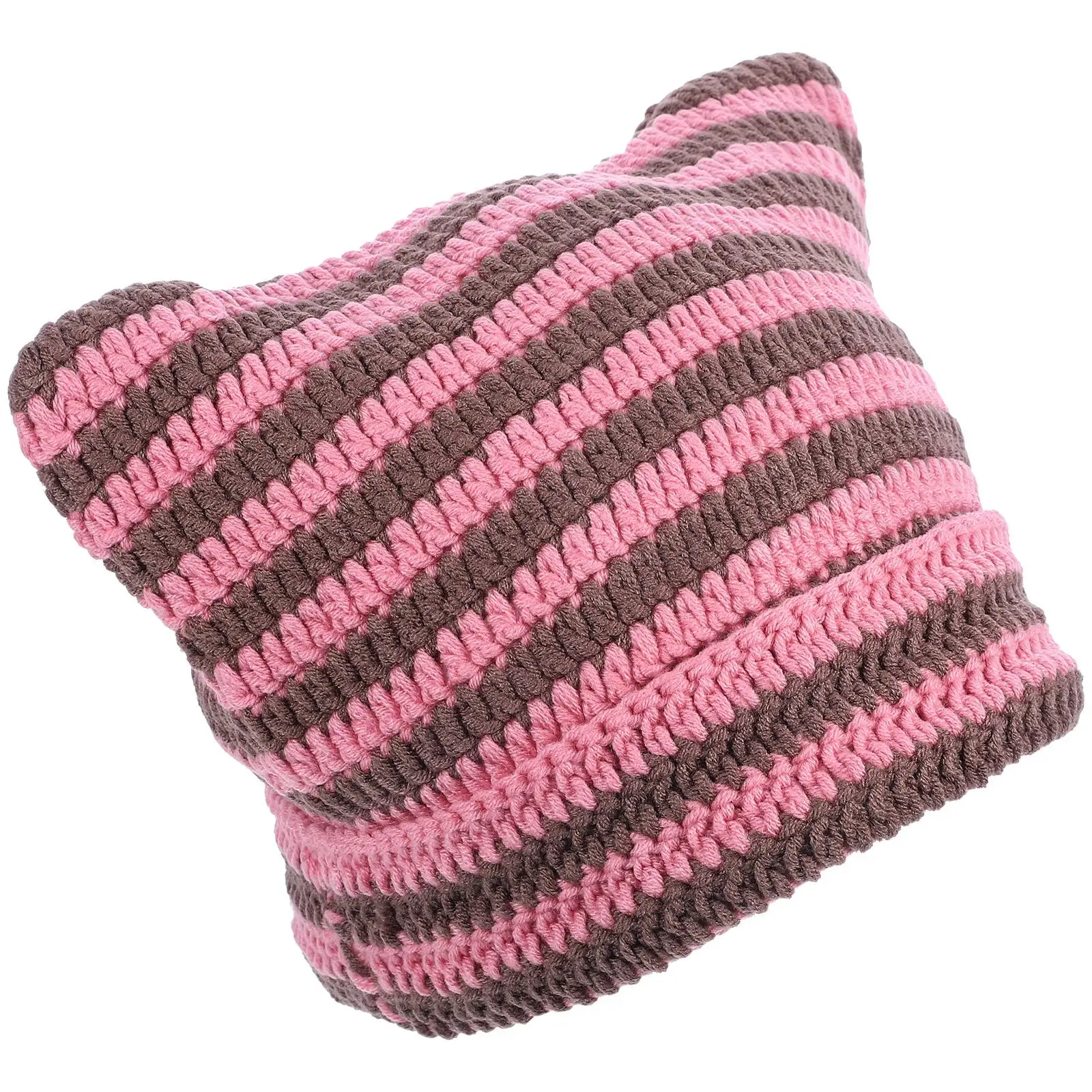 Cat Hat Knitted Hats Unisex Warm Handmade Pink White Adult Knitted Caps Soft Stylish Outdoor Camping Hiking
Cat Hat Knitted Hats Unisex Warm Handmade Pink White Adult Knitted Caps Soft Stylish Outdoor Camping Hiking