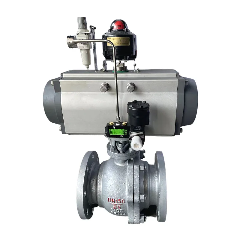 Pneumatic flange cast steel ball valve soft and hard seal O-type floating adjustment switch
Pneumatic flange cast steel ball valve soft and hard seal O-type floating adjustment switch