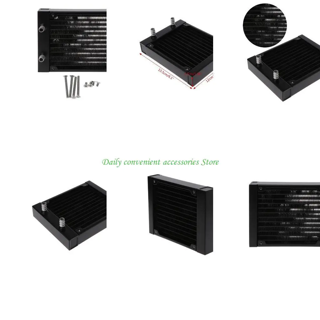 97QB Водяной охлаждение компьютерного радиатора 12 труб Алюминиевый теплообменник Жидкий охлаждающий теам
97QB Водяной охлаждение компьютерного радиатора 12 труб Алюминиевый теплообменник Жидкий охлаждающий теам