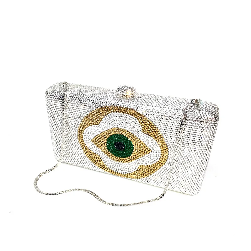 Fashion Women Full crystal clutch bag chic evil eye Luxury diamond purse bag
Fashion Women Full crystal clutch bag chic evil eye Luxury diamond purse bag