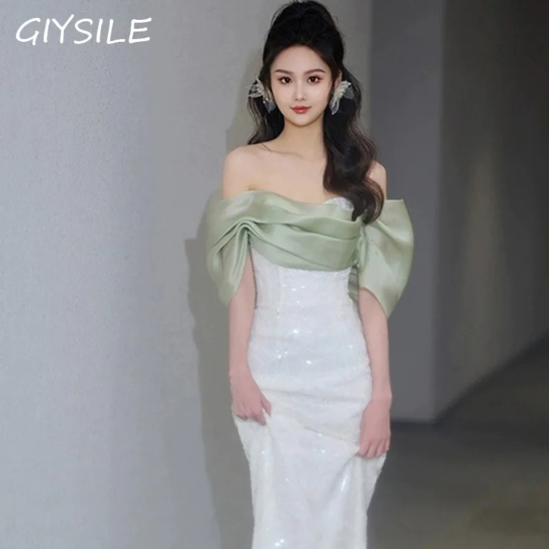 2025 New One-shoulder Evening Dress Sequins High-quality Temperament Presided Over The Banquet Formal Dress Women Elegant
2025 New One-shoulder Evening Dress Sequins High-quality Temperament Presided Over The Banquet Formal Dress Women Elegant