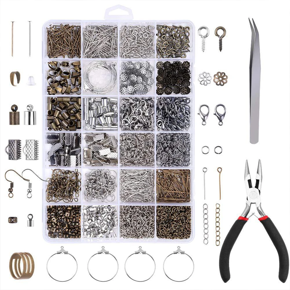 24 Grid Jewelry Making Material Plastic Beads Kit 24 Compartments Storage Professional Lobster Clasp Wax Cotton Necklace Cord
24 Grid Jewelry Making Material Plastic Beads Kit 24 Compartments Storage Professional Lobster Clasp Wax Cotton Necklace Cord