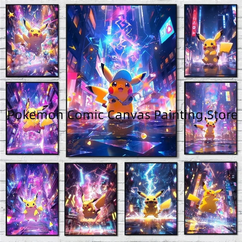 Japanese Pokemon Pikachu Wall Stickers and Posters for Bedroom Decoration High Quality Art Pictures Christmas Gift for Children
Japanese Pokemon Pikachu Wall Stickers and Posters for Bedroom Decoration High Quality Art Pictures Christmas Gift for Children