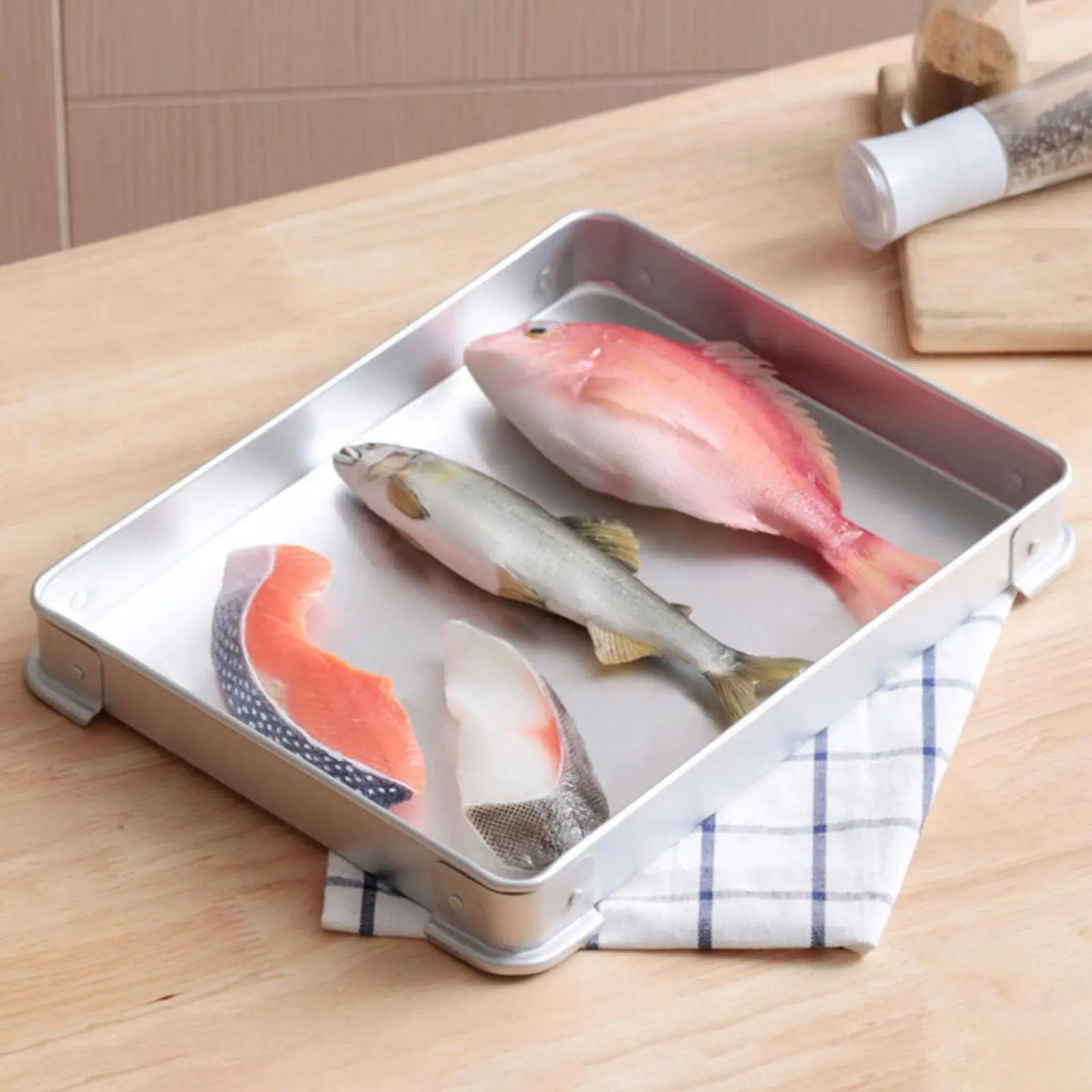 Fridge Dumpling Freezer Box with Lid Versatile Fresh Food Organization Sturdy Practical Refrigerator Fresh Keeping Box Aluminum
Fridge Dumpling Freezer Box with Lid Versatile Fresh Food Organization Sturdy Practical Refrigerator Fresh Keeping Box Aluminum