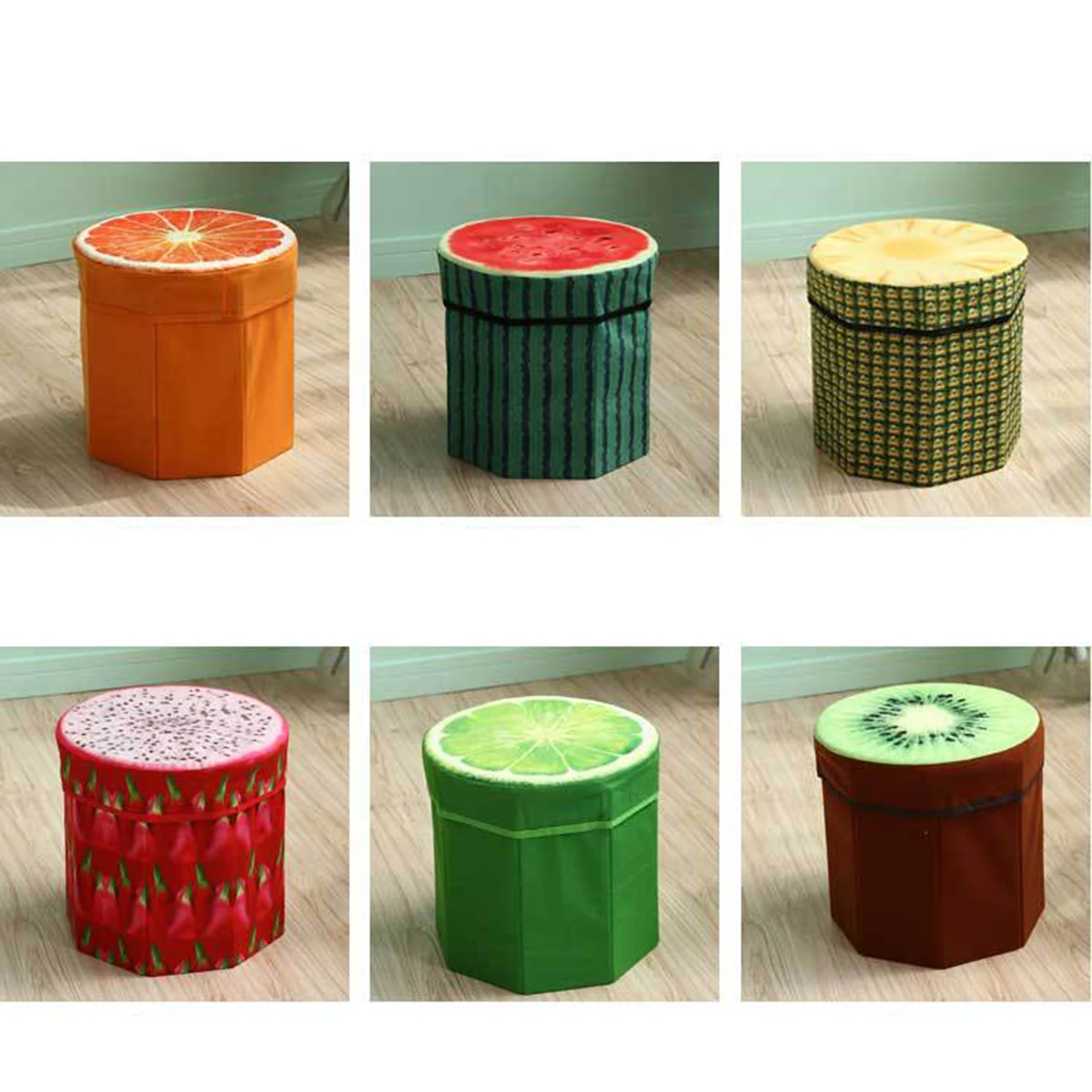 Creative Fruit Folding Storage Organizer Stool Footstool Seat Storage Box Size Small (Pineapple)
Creative Fruit Folding Storage Organizer Stool Footstool Seat Storage Box Size Small (Pineapple)