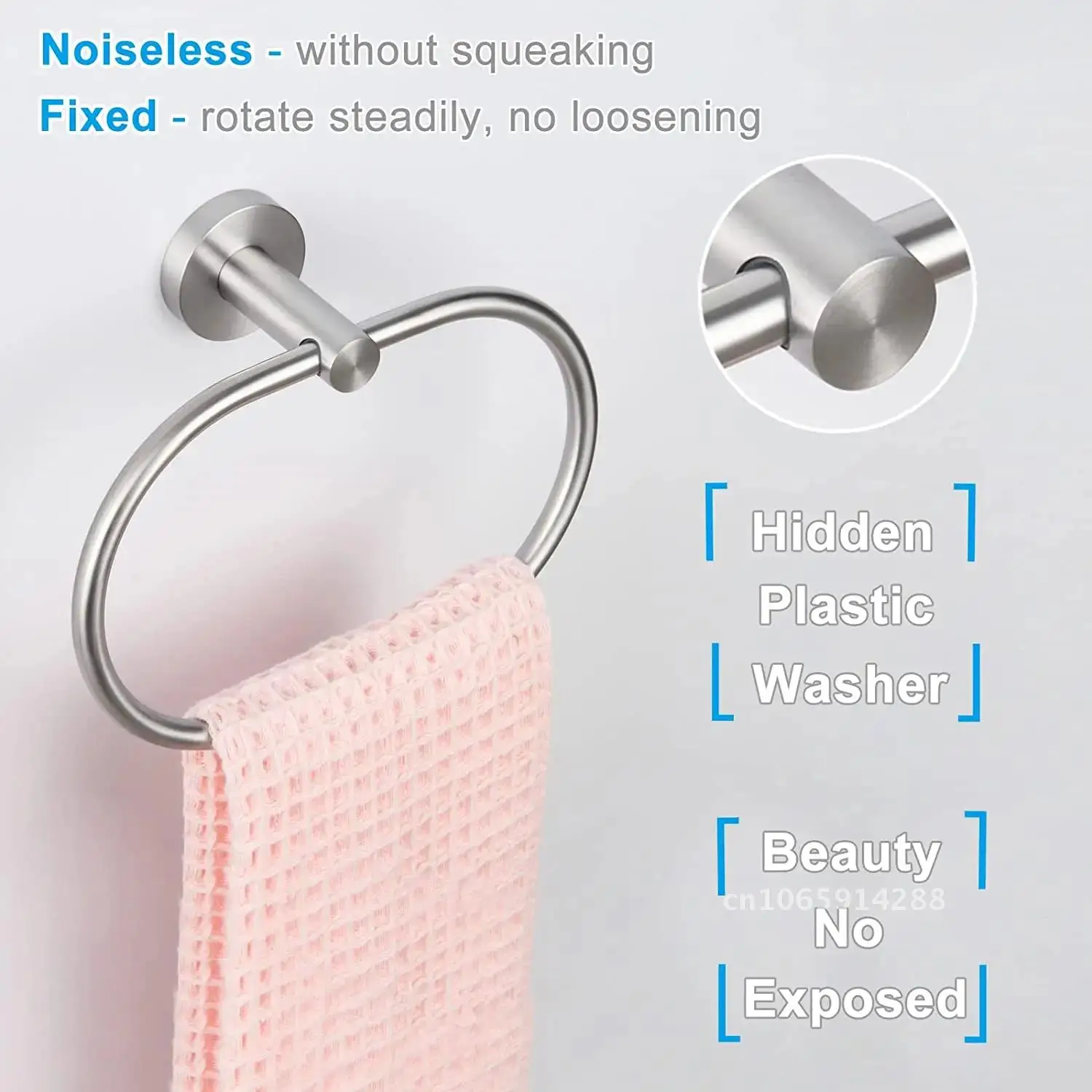 Кольцо для полотенец, черный поворотный стальной держатель для полотенец из нержавеющей стали, вешалка для полотенец, вешалка для ванной комнаты, аксессуары для хранения, экономия домашнего пространства, кухня
Кольцо для полотенец, черный поворотный стальной держатель для полотенец из нержавеющей стали, вешалка для полотенец, вешалка для ванной комнаты, аксессуары для хранения, экономия домашнего пространства, кухня