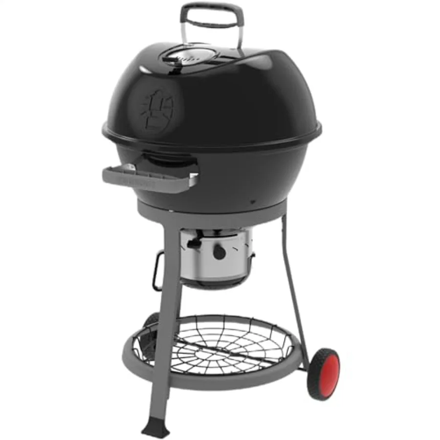 Cookout Kettle Charcoal Grill for outdoor cooking, black steel, black color, portable with wheels, 380-sq. in. cooking surface,
Cookout Kettle Charcoal Grill for outdoor cooking, black steel, black color, portable with wheels, 380-sq. in. cooking surface,