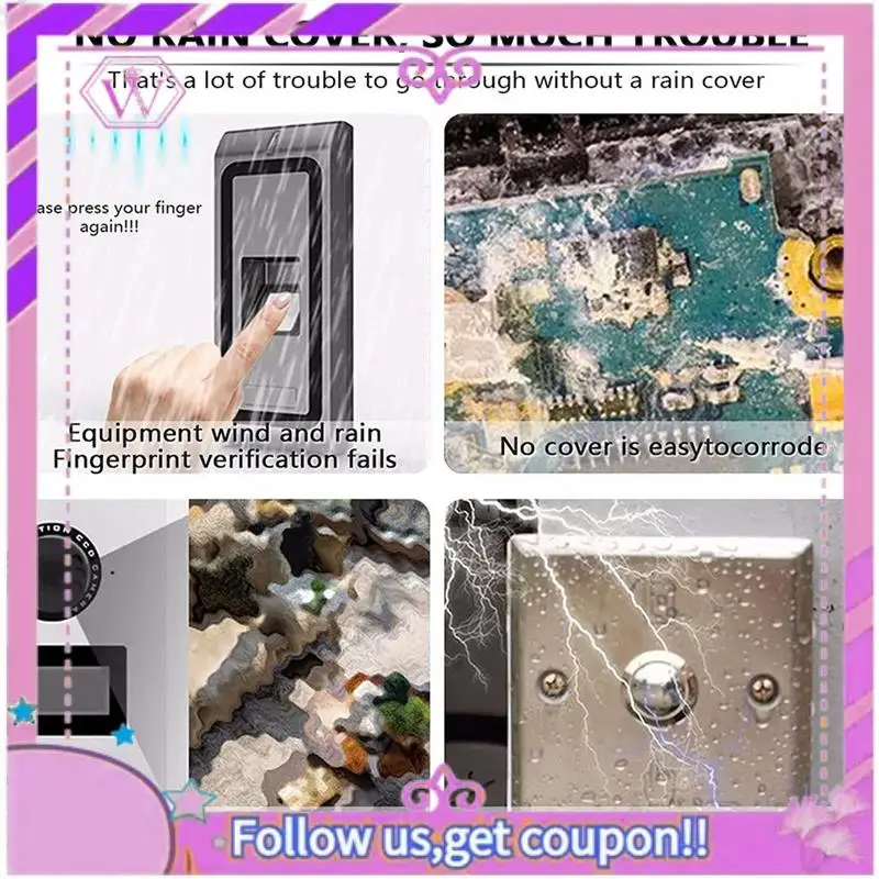 Upgraded 2X Video Doorbell Rain Cover Metal Door Bells Access Control Housing For Keyboard Controller Access Doorbell Intercom
Upgraded 2X Video Doorbell Rain Cover Metal Door Bells Access Control Housing For Keyboard Controller Access Doorbell Intercom