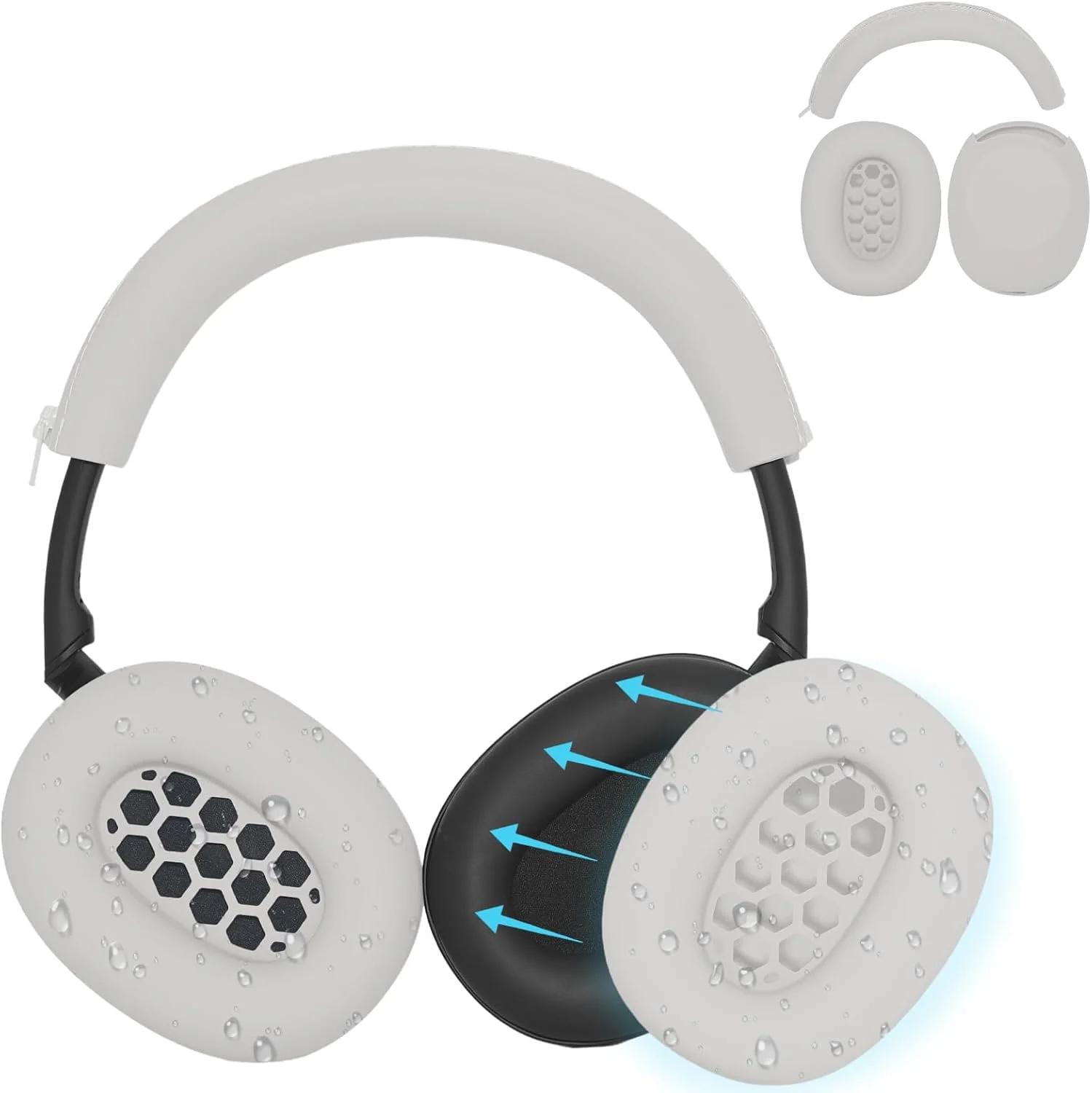 WH-1000XM6 Silicone Ear Pads Cover for Sony WH-1000XM6 Headphones Accessories Soft Silicone Case Covers Protector Sweatproof
WH-1000XM6 Silicone Ear Pads Cover for Sony WH-1000XM6 Headphones Accessories Soft Silicone Case Covers Protector Sweatproof