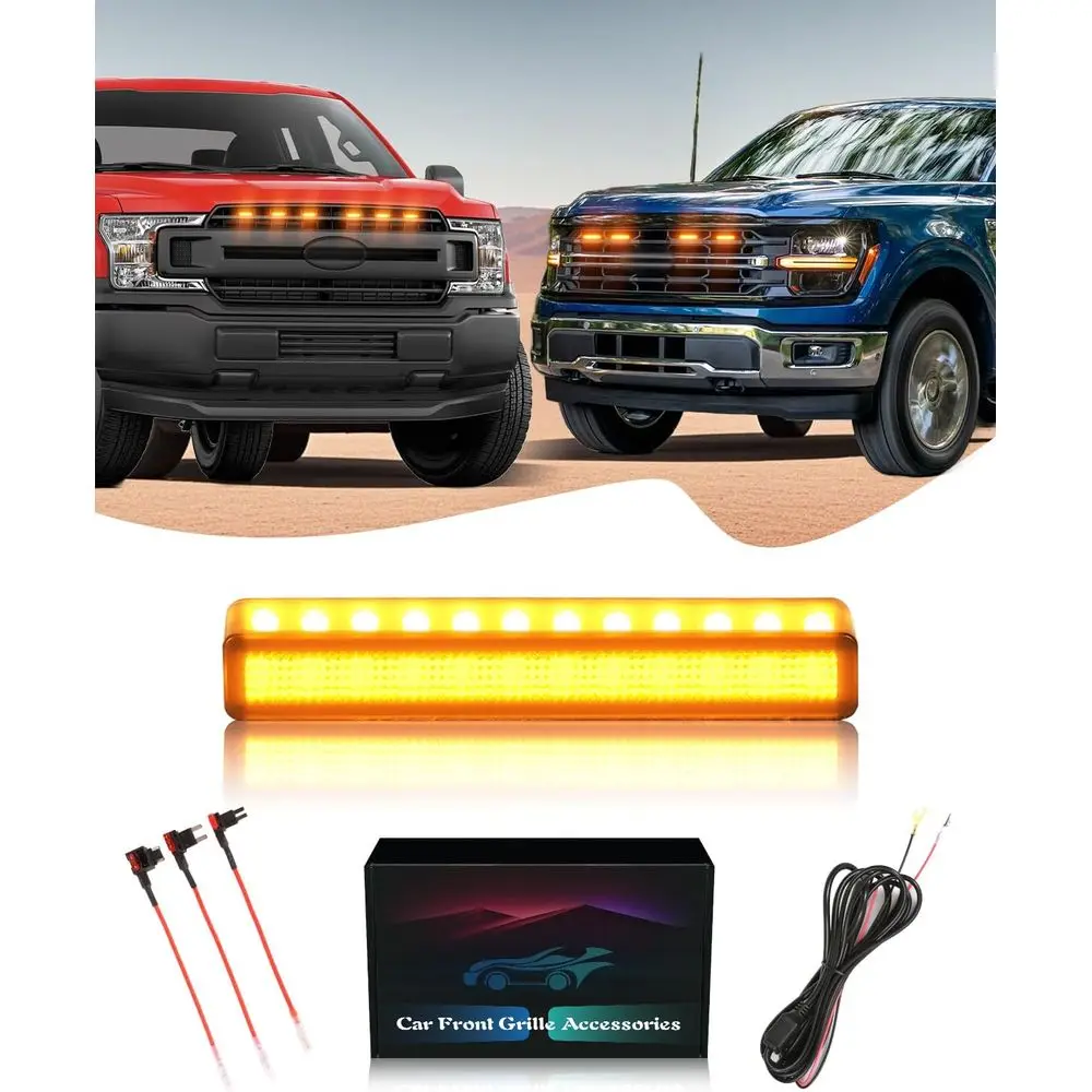 ront Grille LED Lights or 150 2018-2025 Accories Exterior Grill Trim Warning Lamp (Amber Lights, 6)
ront Grille LED Lights or 150 2018-2025 Accories Exterior Grill Trim Warning Lamp (Amber Lights, 6)