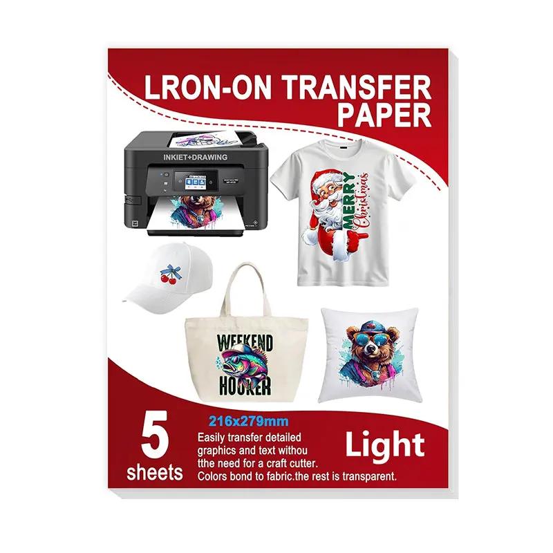 5/10/20 Sheets Letter Size Light Fabric Heat Transfer Paper, 8.5x11 In Printable Iron-On Heat Transfer Paper, Easy T-Shirt
5/10/20 Sheets Letter Size Light Fabric Heat Transfer Paper, 8.5x11 In Printable Iron-On Heat Transfer Paper, Easy T-Shirt