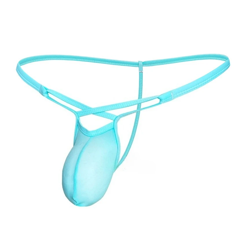 Men Low Waist Ice Silk Thong Underwear Sexy Cross Strap Bulge Pouch Thin T-Back Panties
Men Low Waist Ice Silk Thong Underwear Sexy Cross Strap Bulge Pouch Thin T-Back Panties