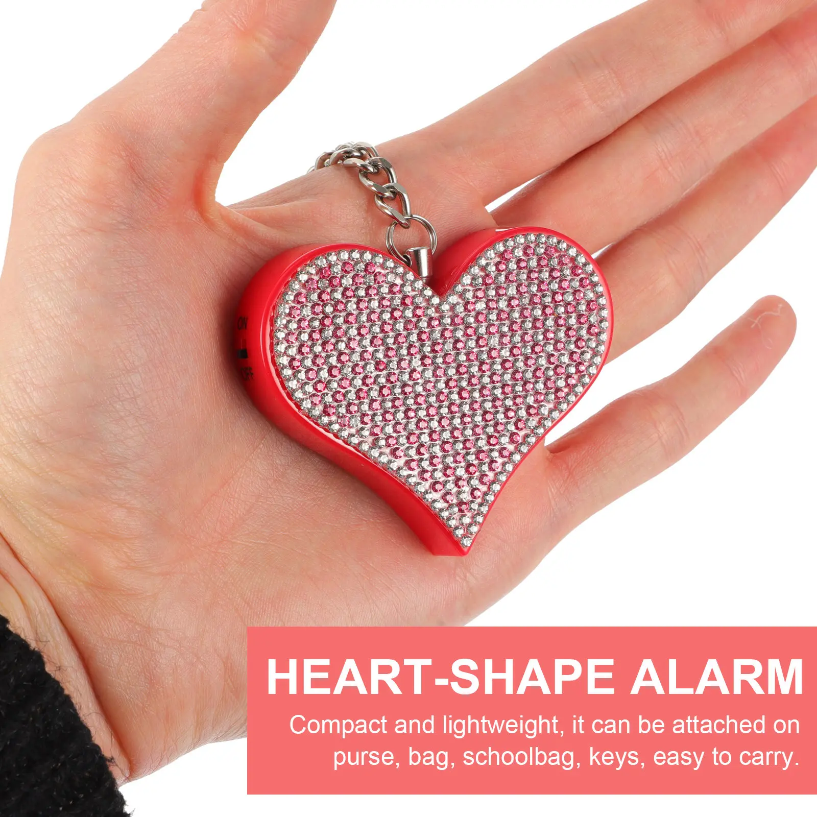 Portable Mini Heart-Shaped Personal Emergency Alarm for Women Elderly Kids Joggers Solo Living Safety Siren Keychain
Portable Mini Heart-Shaped Personal Emergency Alarm for Women Elderly Kids Joggers Solo Living Safety Siren Keychain