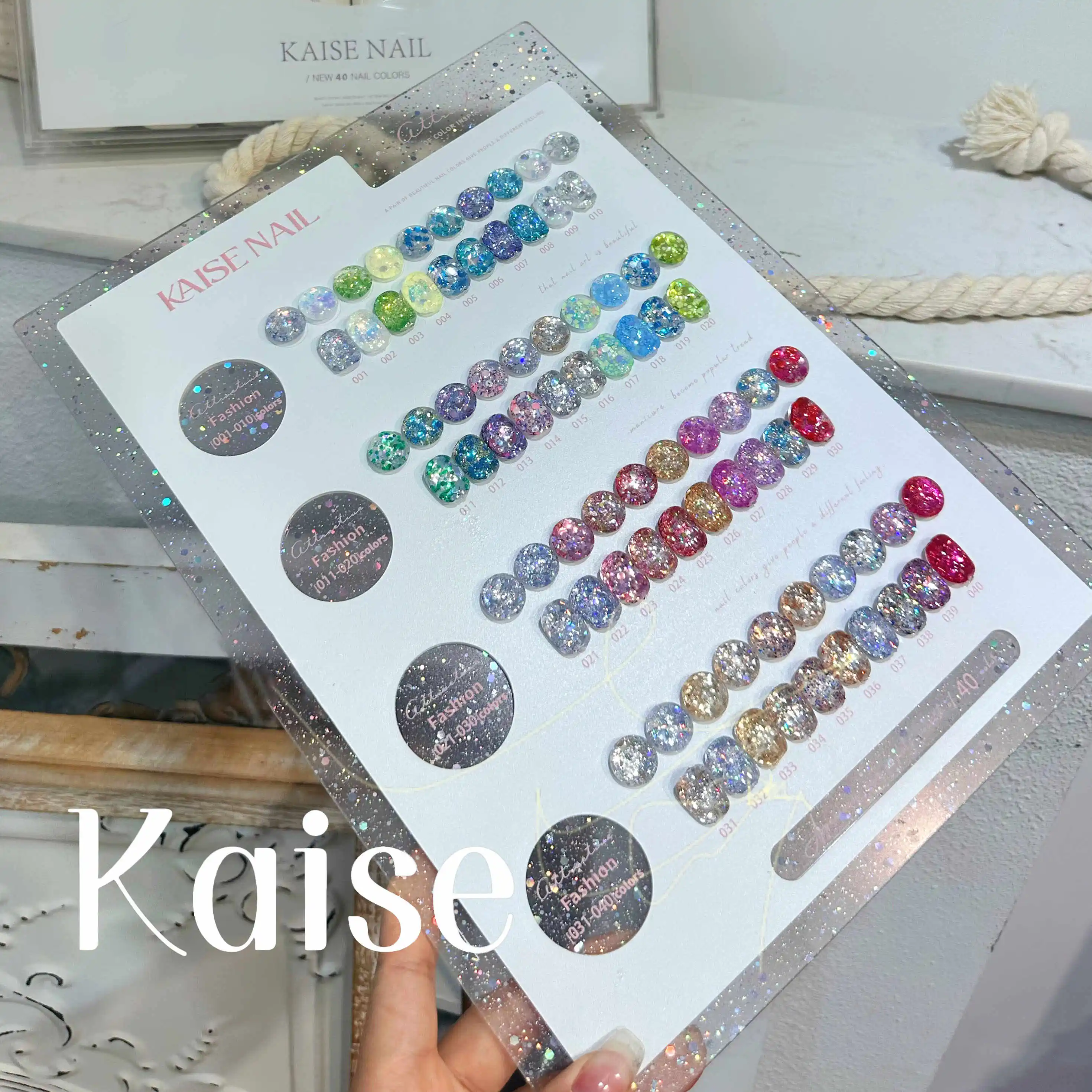 KAISE 40 цветов, многоцветный гель для ногтей, сломанный бриллиант, цвет 2025, новая мода, горячая распродажа, нетоксичный УФ-гель для дизайна ногтей, оптовая продажа
KAISE 40 цветов, многоцветный гель для ногтей, сломанный бриллиант, цвет 2025, новая мода, горячая распродажа, нетоксичный УФ-гель для дизайна ногтей, оптовая продажа