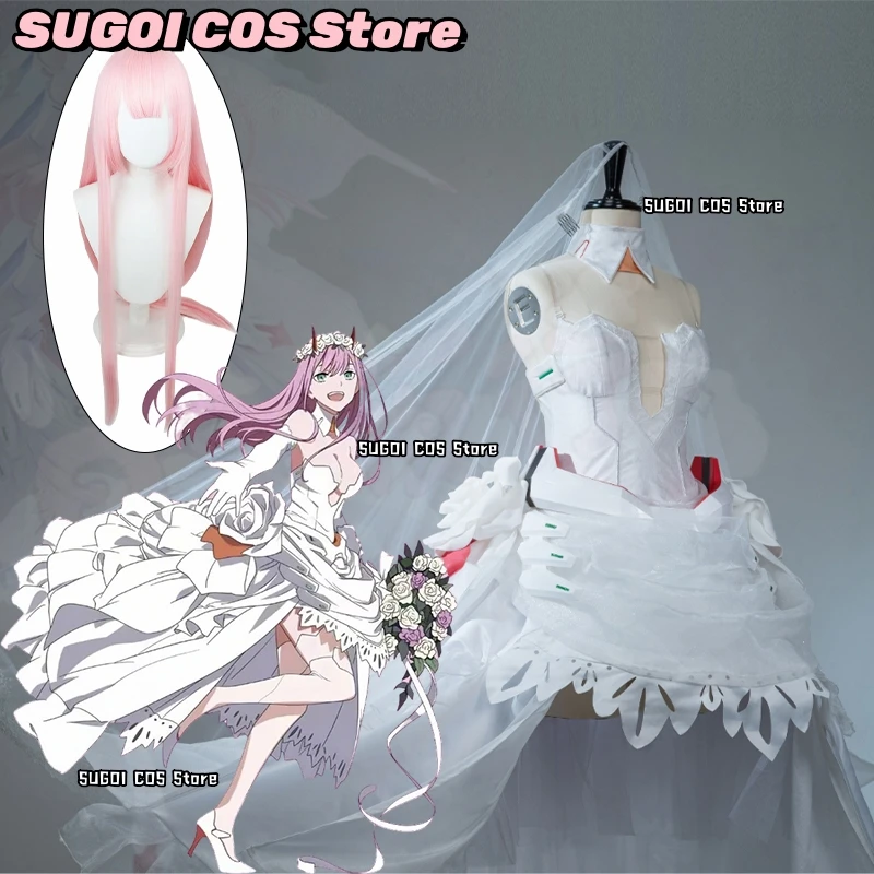 DARLING in the FRANXX Zero Two 02 Wedding Dress Cosplay Costume Women's Evening Dresses Halloween Party Role-play Lolita Suits
DARLING in the FRANXX Zero Two 02 Wedding Dress Cosplay Costume Women's Evening Dresses Halloween Party Role-play Lolita Suits