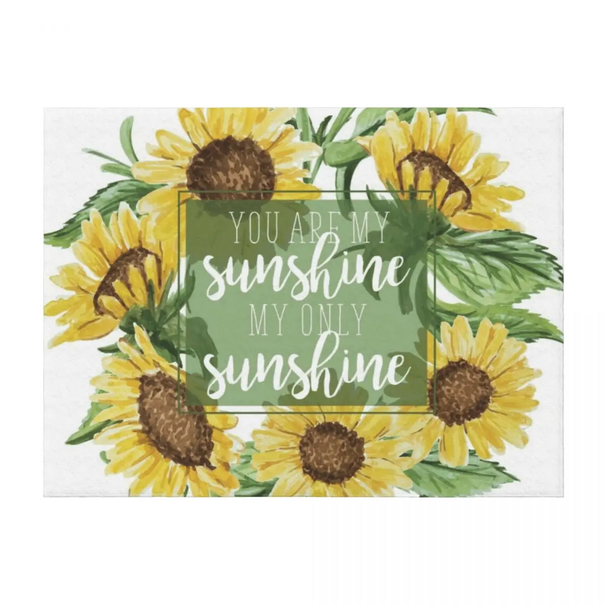 You Are My Sunshine Floral Design Throw Blanket Beach Decoratives christmas decoration sofa bed Blankets
You Are My Sunshine Floral Design Throw Blanket Beach Decoratives christmas decoration sofa bed Blankets