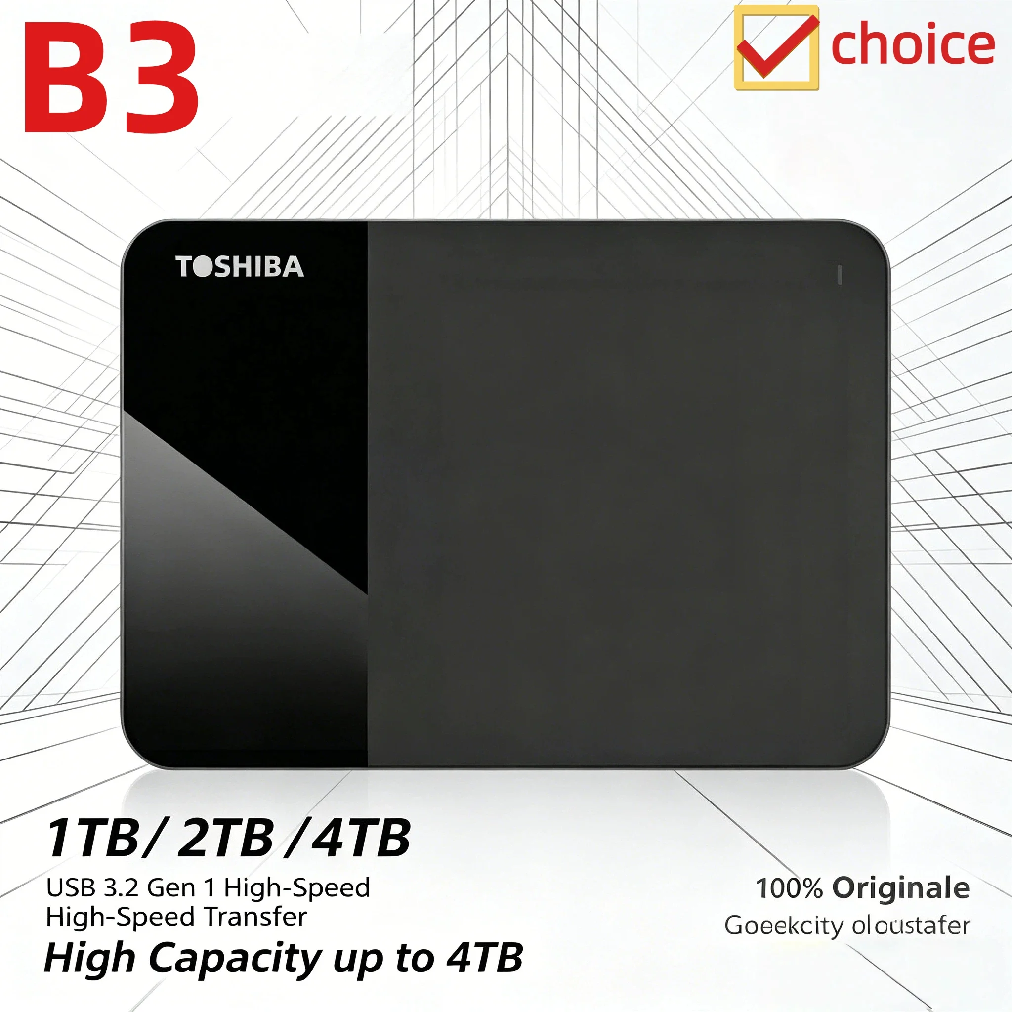 OEM For Toshiba B3 500GB 1TB 2TB USB30 External HDD 25 Portable Hard Disk BOX Expansion Drive For Laptop PC Backup Device
OEM For Toshiba B3 500GB 1TB 2TB USB30 External HDD 25 Portable Hard Disk BOX Expansion Drive For Laptop PC Backup Device