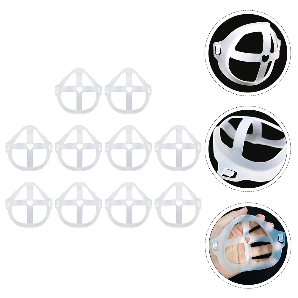 10Pcs Mask Support Rack 3D Inner Frame Reusable Lightweight Non Toxic Pe Material for Comfortable Breathing Under Mask
10Pcs Mask Support Rack 3D Inner Frame Reusable Lightweight Non Toxic Pe Material for Comfortable Breathing Under Mask