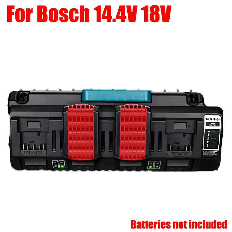 Lithium Battery Charger 4-port Fast Charger Supports Mobile Phone Charging with USB Port for Bosch 14.4–18V Lithium Batteries
Lithium Battery Charger 4-port Fast Charger Supports Mobile Phone Charging with USB Port for Bosch 14.4–18V Lithium Batteries