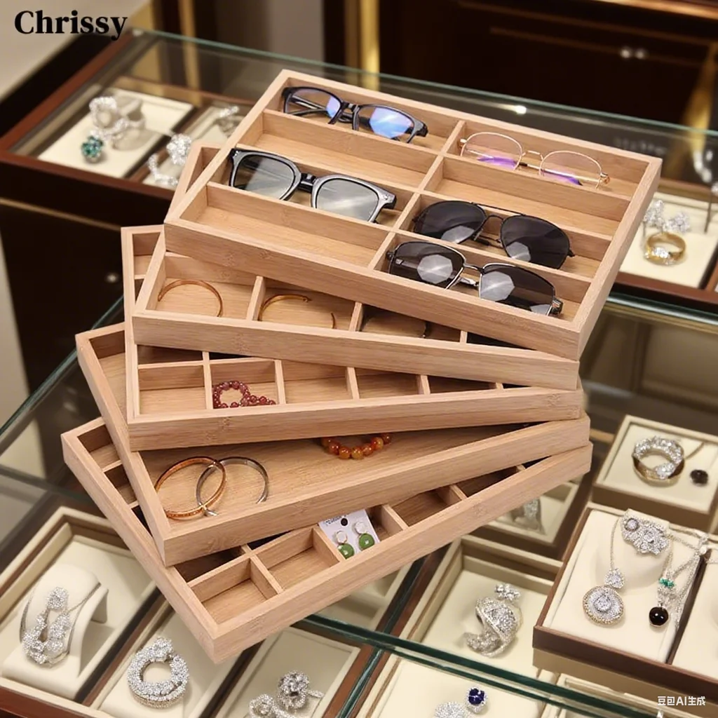 Wooden Jewelry Display Stackable Exquisite Jewellery Holder Portable Ring Earrings Necklace Organizer Box organizator de boys
Wooden Jewelry Display Stackable Exquisite Jewellery Holder Portable Ring Earrings Necklace Organizer Box organizator de boys