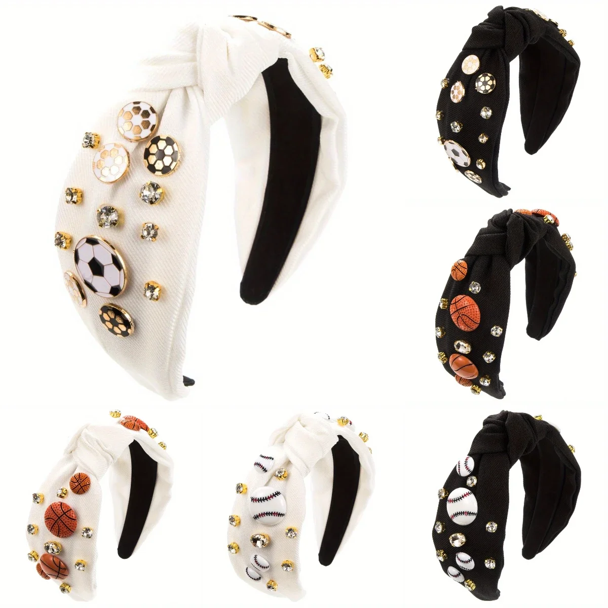 New Fashionable Sports Style Basketball Football Baseball Headband Hot Selling Simple Fabric Rhinestone Headband
New Fashionable Sports Style Basketball Football Baseball Headband Hot Selling Simple Fabric Rhinestone Headband
