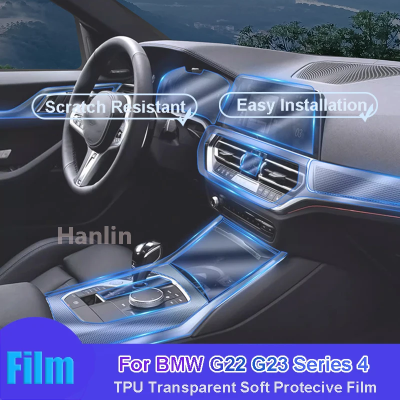 For BMW G22 G23 Series 4 (2021-2022) Car Interior Center Console Transparent TPU Protective Anti-scratch Repair Film Car Sticker
For BMW G22 G23 Series 4 (2021-2022) Car Interior Center Console Transparent TPU Protective Anti-scratch Repair Film Car Sticker