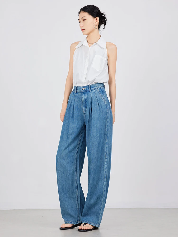 High Waist Loose Casual Women's Wide Leg Jeans Dra Floor-Length RUGOSAM RB0239 Summer 2023 Casual Loose Fit Long Trousers
High Waist Loose Casual Women's Wide Leg Jeans Dra Floor-Length RUGOSAM RB0239 Summer 2023 Casual Loose Fit Long Trousers