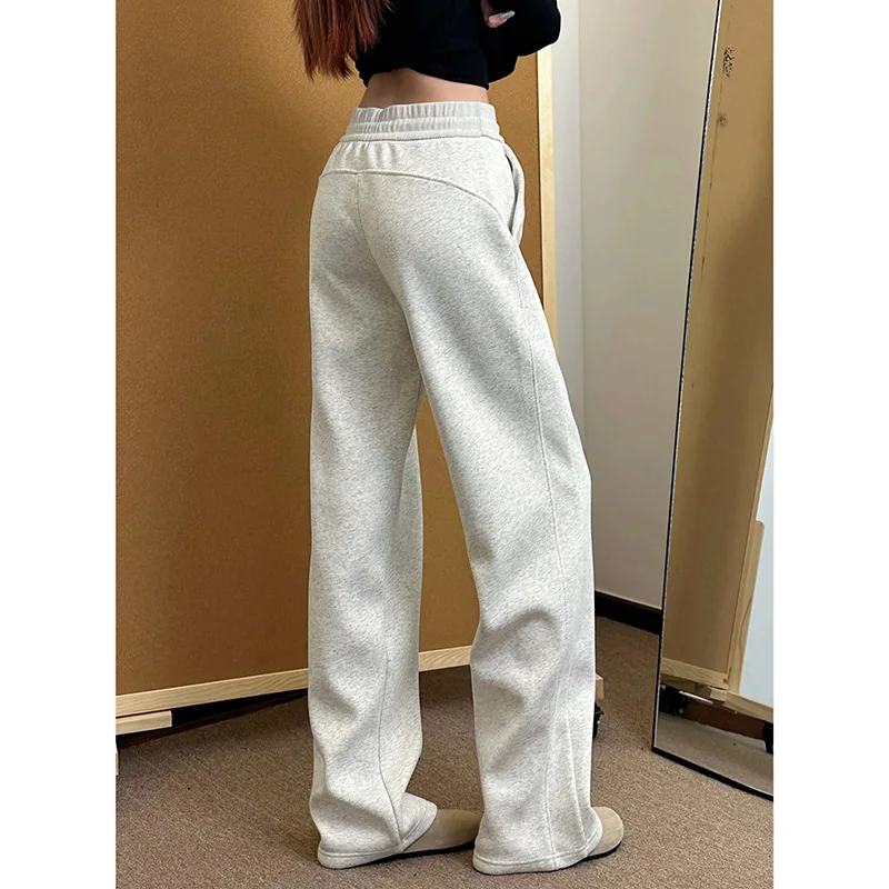 Girls Slim Fit Thin Sweatpants Hot Sale Lady High Waist Straight Leg Trousers Women Korean Solid Color Flared Pants
Girls Slim Fit Thin Sweatpants Hot Sale Lady High Waist Straight Leg Trousers Women Korean Solid Color Flared Pants