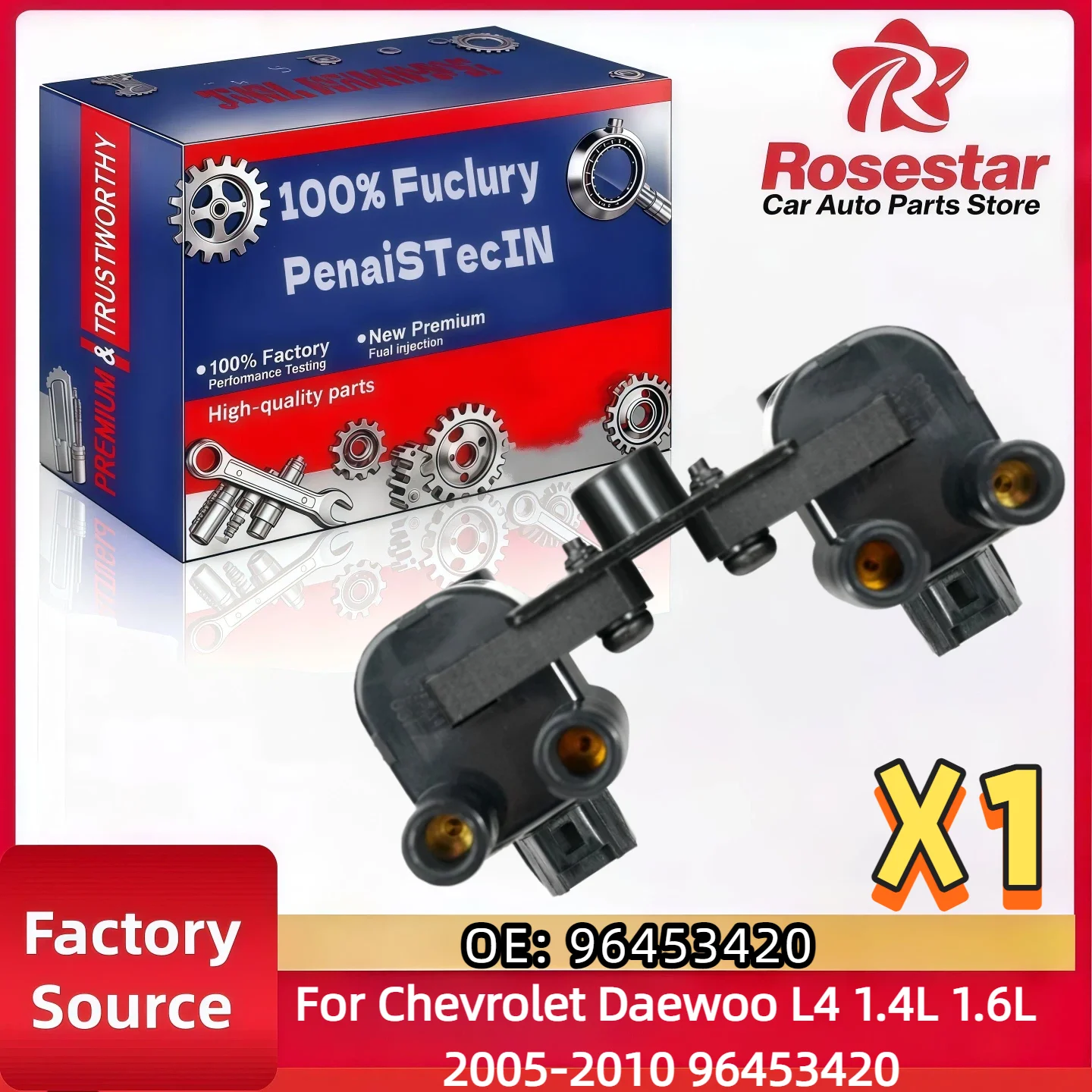 Новая катушка зажигания для Chevrolet Daewoo L4 1.4L 1.6L 2005-2010, артикул 96453420
Новая катушка зажигания для Chevrolet Daewoo L4 1.4L 1.6L 2005-2010, артикул 96453420