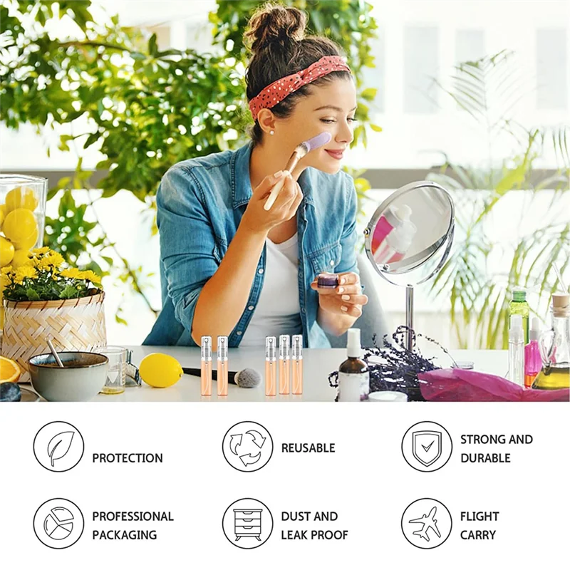 AA20-50Pcs 5ML Spray Bottle Small Cosmetic Packing Atomizer Perfume Bottles Atomizing Spray Liquid Container For Travel
AA20-50Pcs 5ML Spray Bottle Small Cosmetic Packing Atomizer Perfume Bottles Atomizing Spray Liquid Container For Travel
