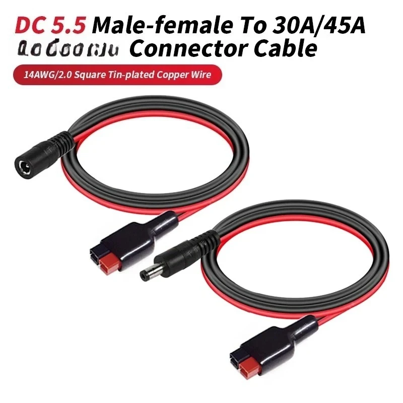 30A/45A Plug to DC55521/5525 Male Female Connection Wire for Solar Panel Outdoor Energy Storage Power Cord 0.3-3 Meters
30A/45A Plug to DC55521/5525 Male Female Connection Wire for Solar Panel Outdoor Energy Storage Power Cord 0.3-3 Meters