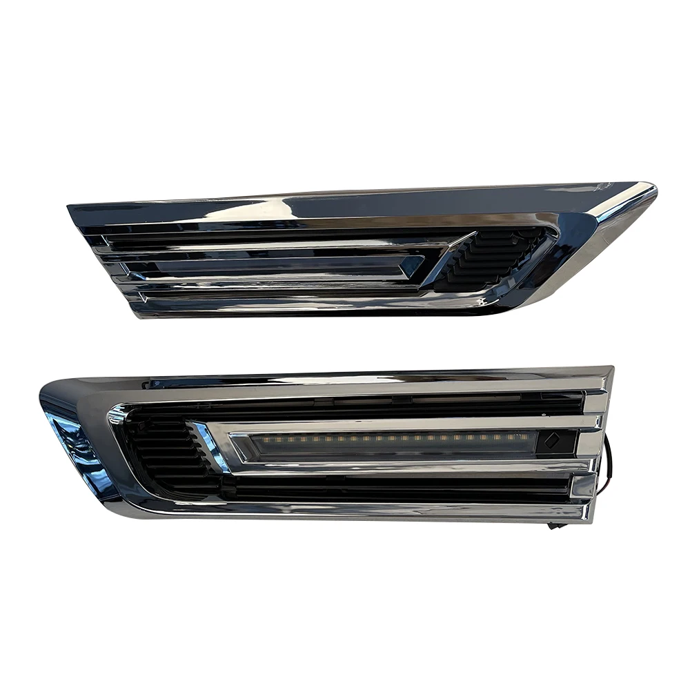 Боковые габаритные огни крыла в сборе для Nissan Safari Y62 2012-2020, пара светодиодных ламп
Боковые габаритные огни крыла в сборе для Nissan Safari Y62 2012-2020, пара светодиодных ламп