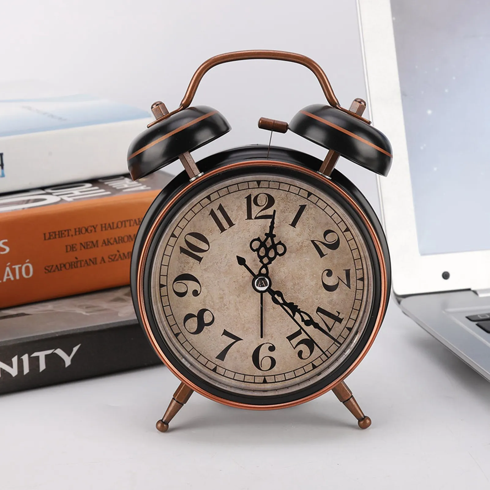 4in Retro Alarm Clock Desktop Clock with Night Light Double Twin Bell for Home Use Alarm Clock Desktop Clock Retro Alarm Clock
4in Retro Alarm Clock Desktop Clock with Night Light Double Twin Bell for Home Use Alarm Clock Desktop Clock Retro Alarm Clock
