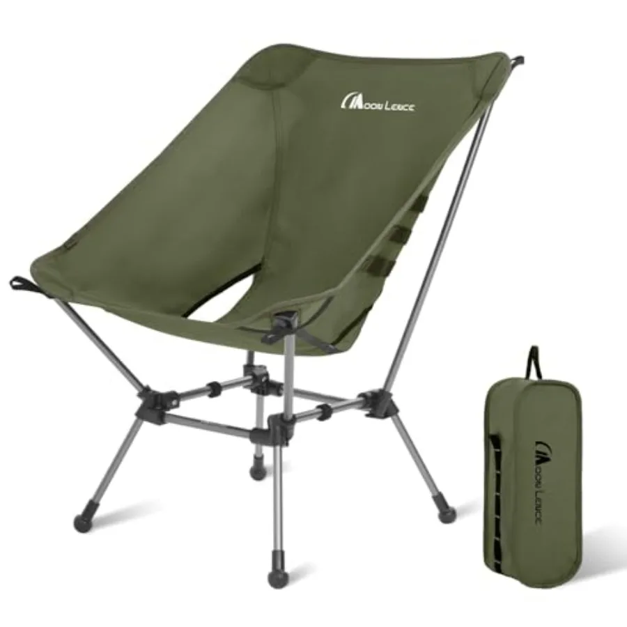 Portable Camping Chair Plus Larger and Roomier Compact and Lightweight Still Folding Chair for Backpacking and Hiking 330Lbs Ca
Portable Camping Chair Plus Larger and Roomier Compact and Lightweight Still Folding Chair for Backpacking and Hiking 330Lbs Ca