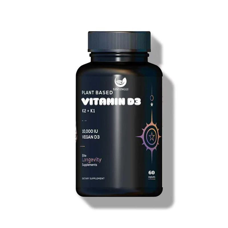 Vegetarian Vitamin D3 10000iu contains K1 and K2: Natural plant-based D3, immune support, and bone structure
Vegetarian Vitamin D3 10000iu contains K1 and K2: Natural plant-based D3, immune support, and bone structure