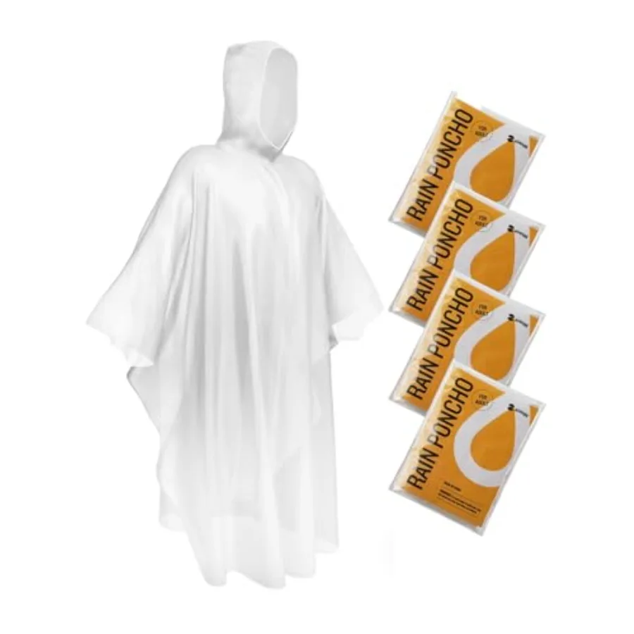 Disposable Rain Ponchos Emergency Clear Poncho
Disposable Rain Ponchos Emergency Clear Poncho