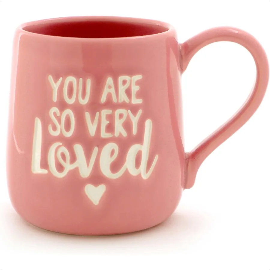 Enesco Our Name is Mud You are Loved Stoneware Engraved Coffee Mug 1 Count Pack of 1 Pink
Enesco Our Name is Mud You are Loved Stoneware Engraved Coffee Mug 1 Count Pack of 1 Pink
