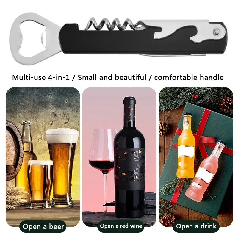 Portable multifunction Beer Can Opener Wine Bottle Opener Restaurant Kitchen Tool Birthday Gift Party Supplies Integrated Opener
Portable multifunction Beer Can Opener Wine Bottle Opener Restaurant Kitchen Tool Birthday Gift Party Supplies Integrated Opener