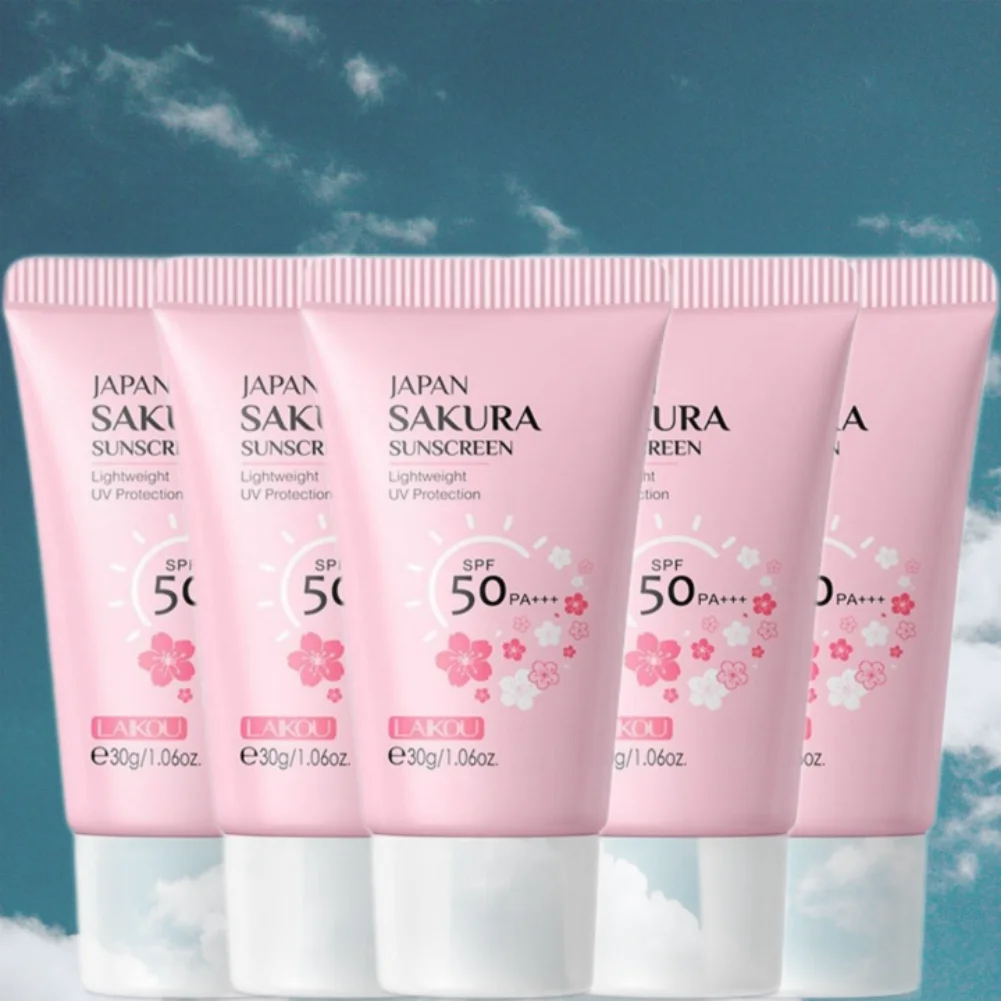 1/3/5PCS Sakura Sunscreen Cream SPF50 Facial Sun Block Isolation Lotion Cream Skin Protector Moisturizing Nourishing Skin Care
1/3/5PCS Sakura Sunscreen Cream SPF50 Facial Sun Block Isolation Lotion Cream Skin Protector Moisturizing Nourishing Skin Care