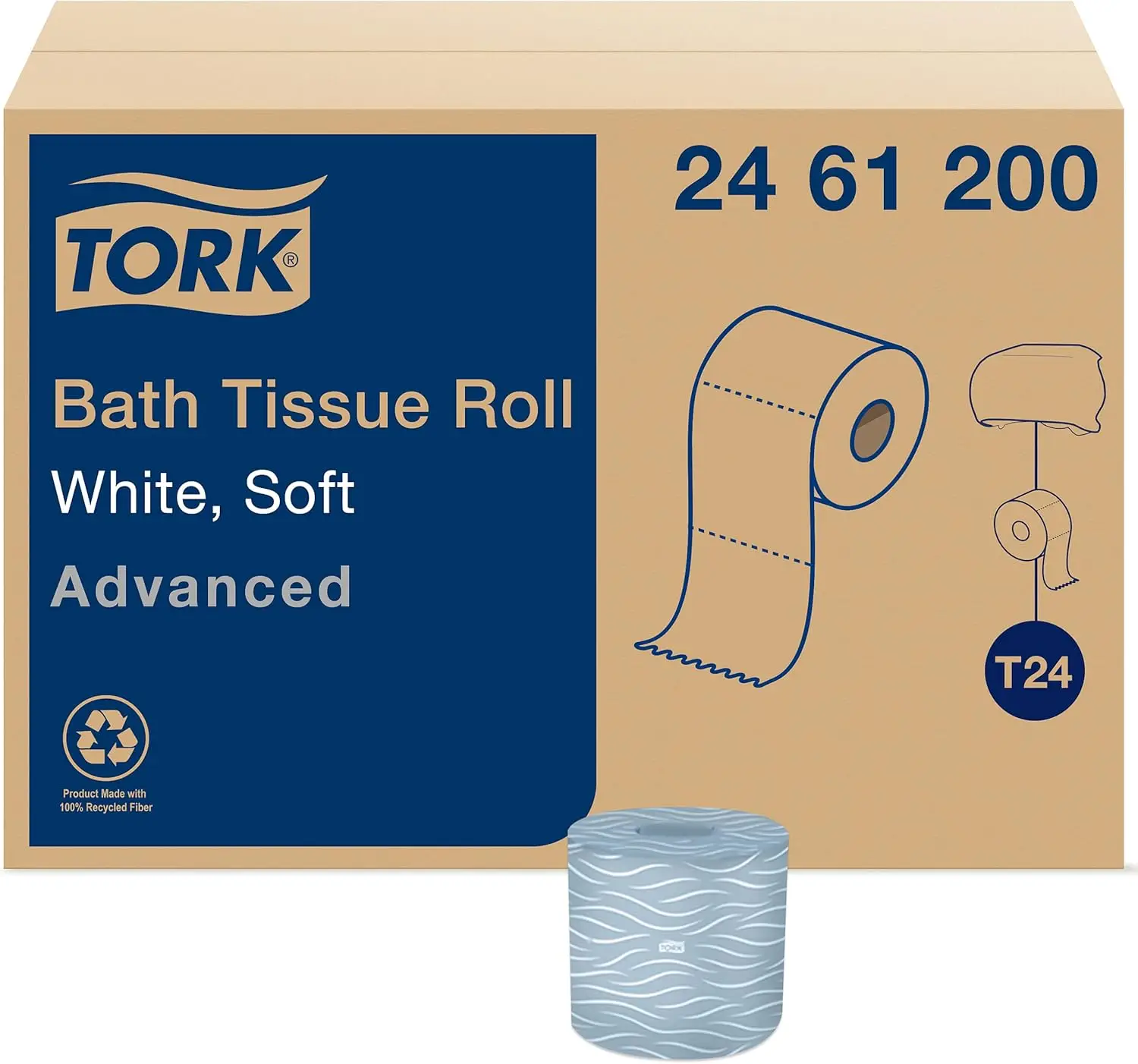 Soft 2-Ply Toilet Paper Rolls, White, Compatible with T24 Dispensers, 80 Rolls x 500 Sheets
Soft 2-Ply Toilet Paper Rolls, White, Compatible with T24 Dispensers, 80 Rolls x 500 Sheets